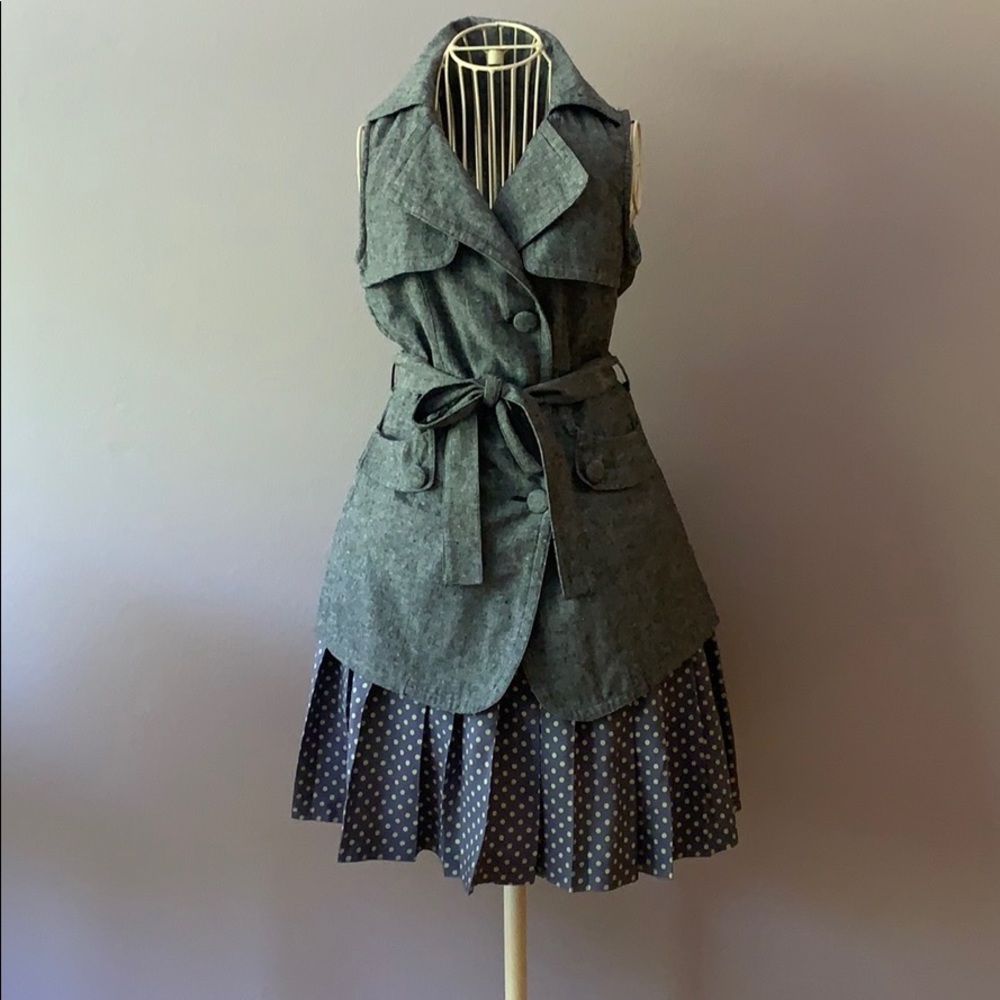 📍FIRM📍Vintage GAP Polka dot pleated skirt - Picture 5 of 10